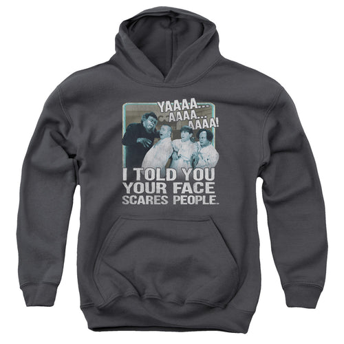 The Three Stooges Your Face Scares People Youth Hoodie