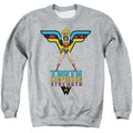 Wonder Woman Truth, Compassion, Strength Crewneck Sweatshirt