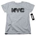 New York City Map Fill Womens T-Shirt