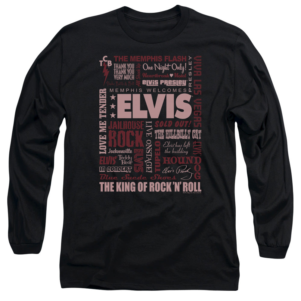 Elvis Presley Whole Lotta Type Long Sleeve T-Shirt