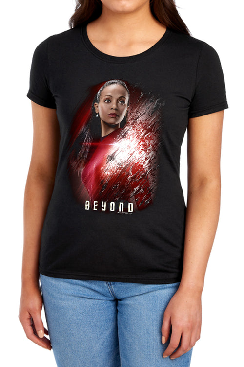 Star Trek Beyond Uhura Poster Womens T-Shirt