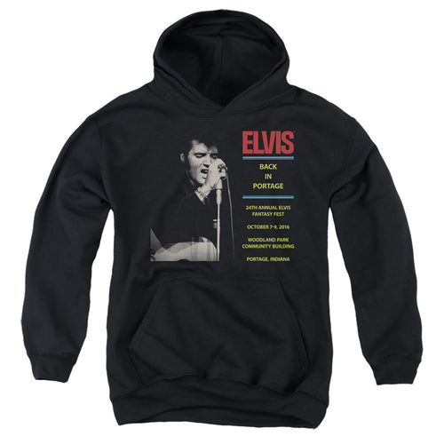 Elvis Presley Back In Portage Youth Hoodie