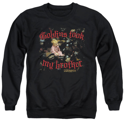 Labyrinth Goblins Took My Brother Crewneck Sweatshirt