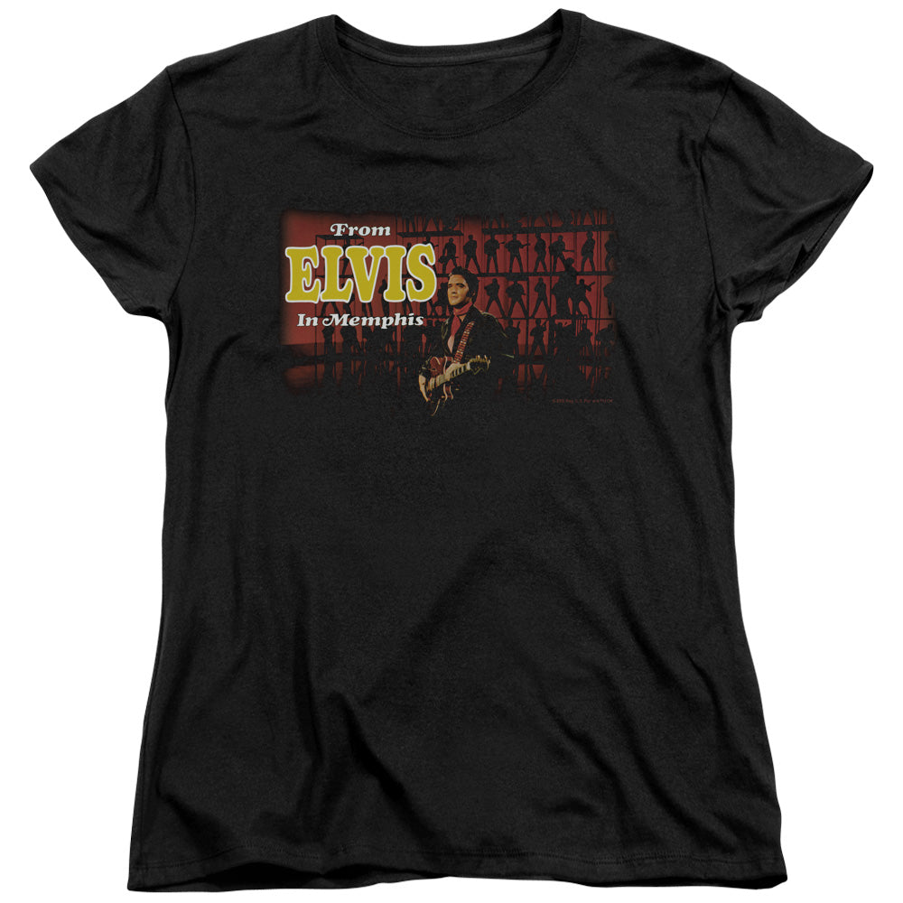 Elvis Presley From Elvis In Memphis Womens T-Shirt
