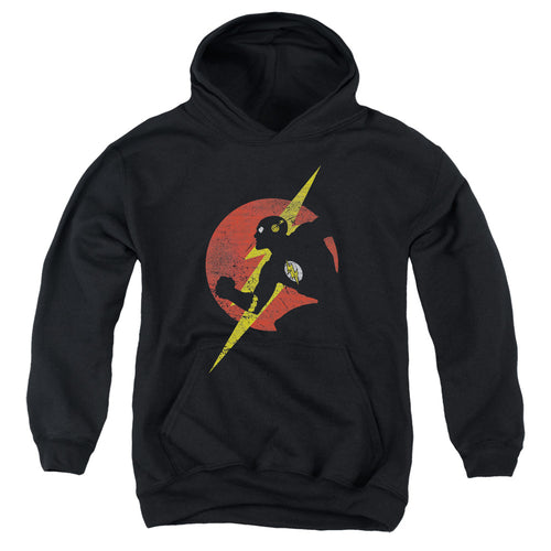 Justice League Flash Symbol Knockout Youth Hoodie