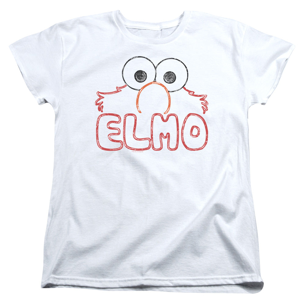 Sesame Street Elmo Letters Womens T-Shirt