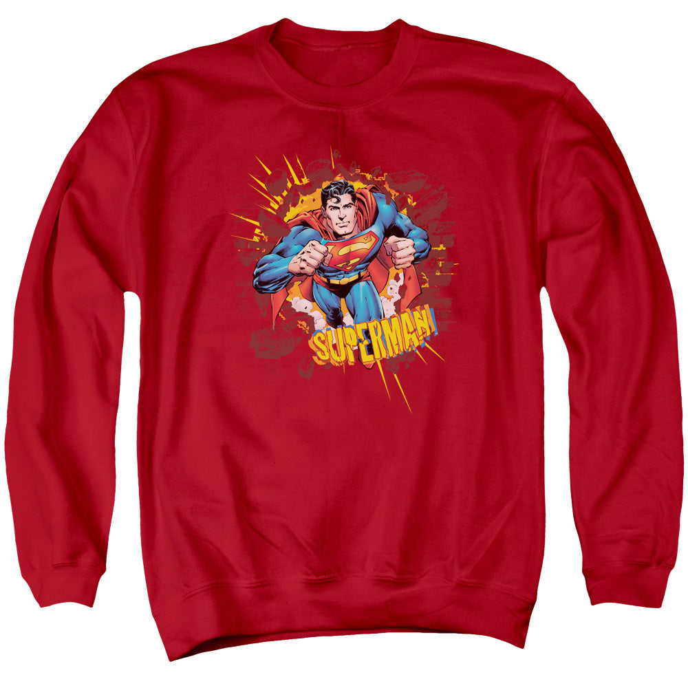 Superman Sorry About the Wall Crewneck Sweatshirt
