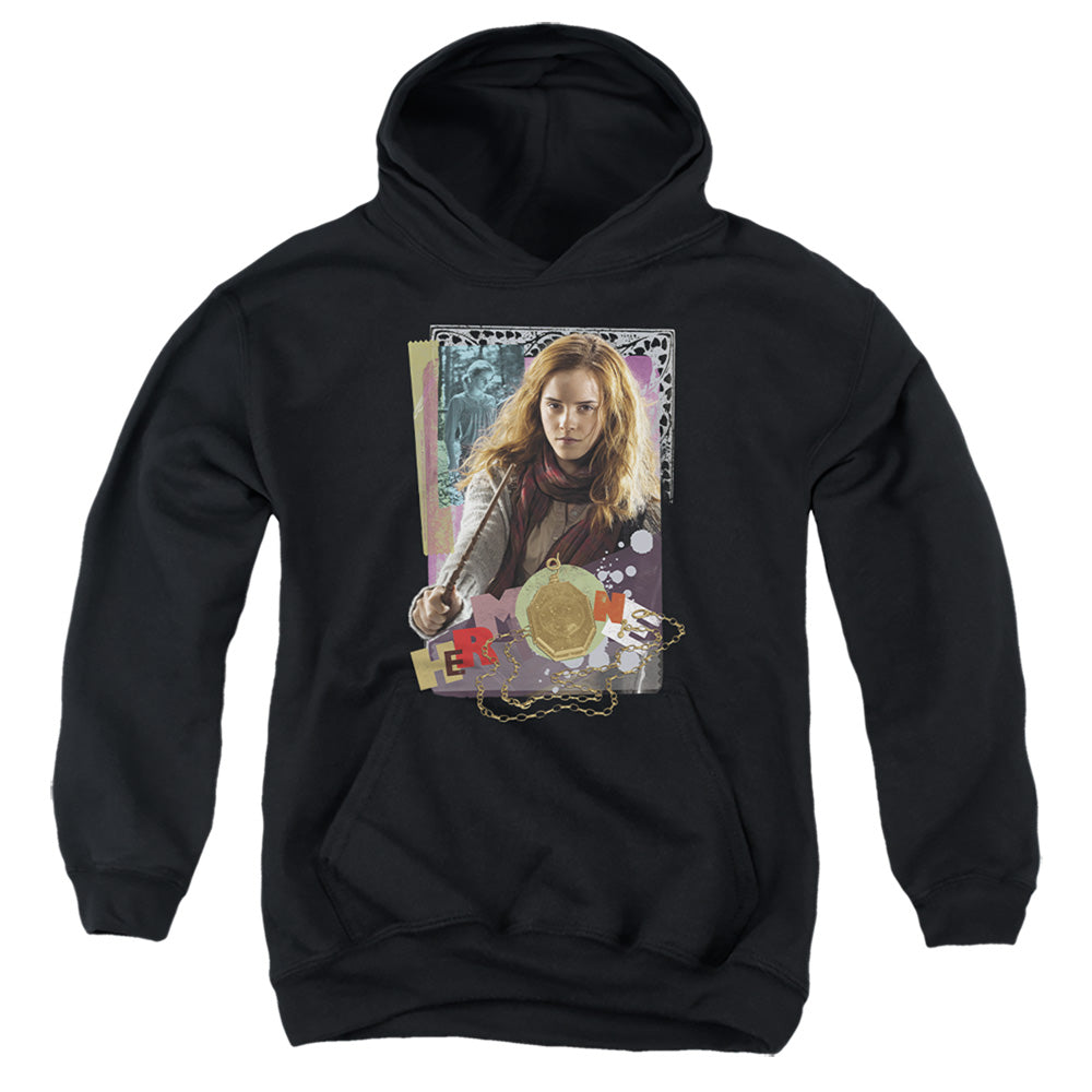 Harry Potter Hermione Colorful Paper Collage Youth Hoodie