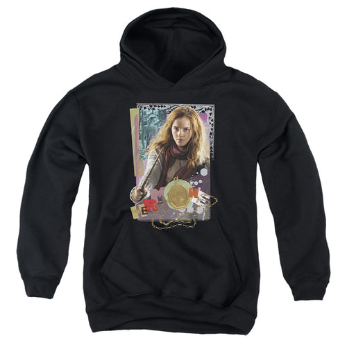 Harry Potter Hermione Colorful Paper Collage Youth Hoodie