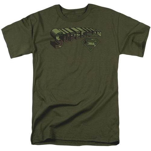 Superman Camo Logo & Shield T-Shirt