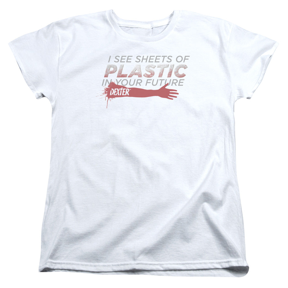 Dexter Plastic Prediction Womens T-Shirt