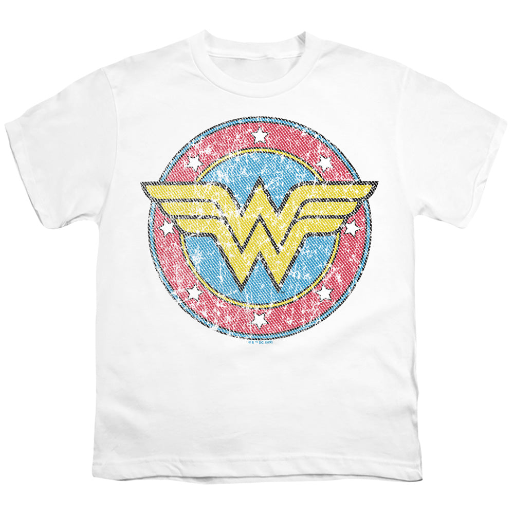 Wonder Woman Classic Circle Logo on White Youth/Toddler T-Shirt