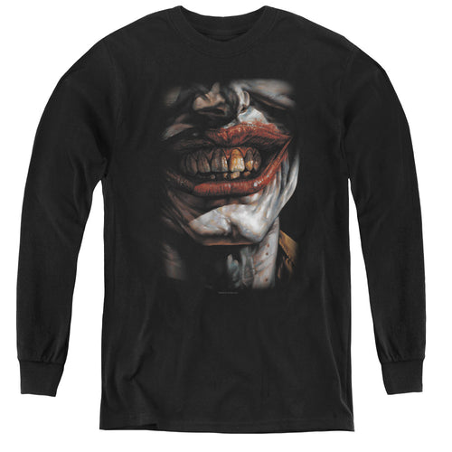 Batman Smile Of Evil Youth Long Sleeve T-Shirt