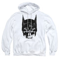 The Batman Skull on White Pullover Hoodie