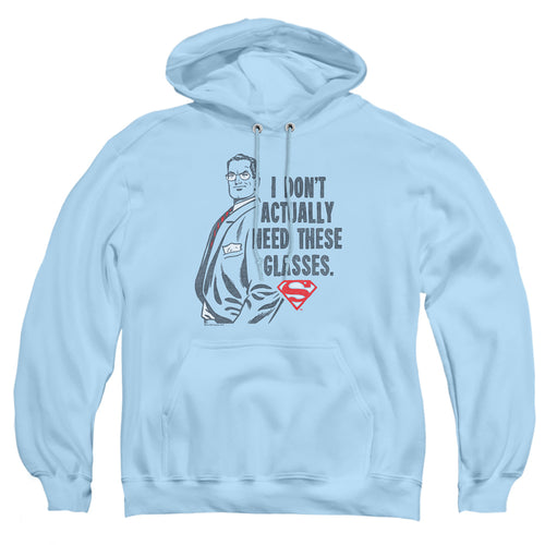 Superman Dont Need Glasses Pullover Hoodie