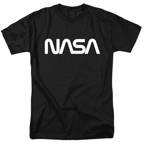 NASA Worm Logo Black T-Shirt