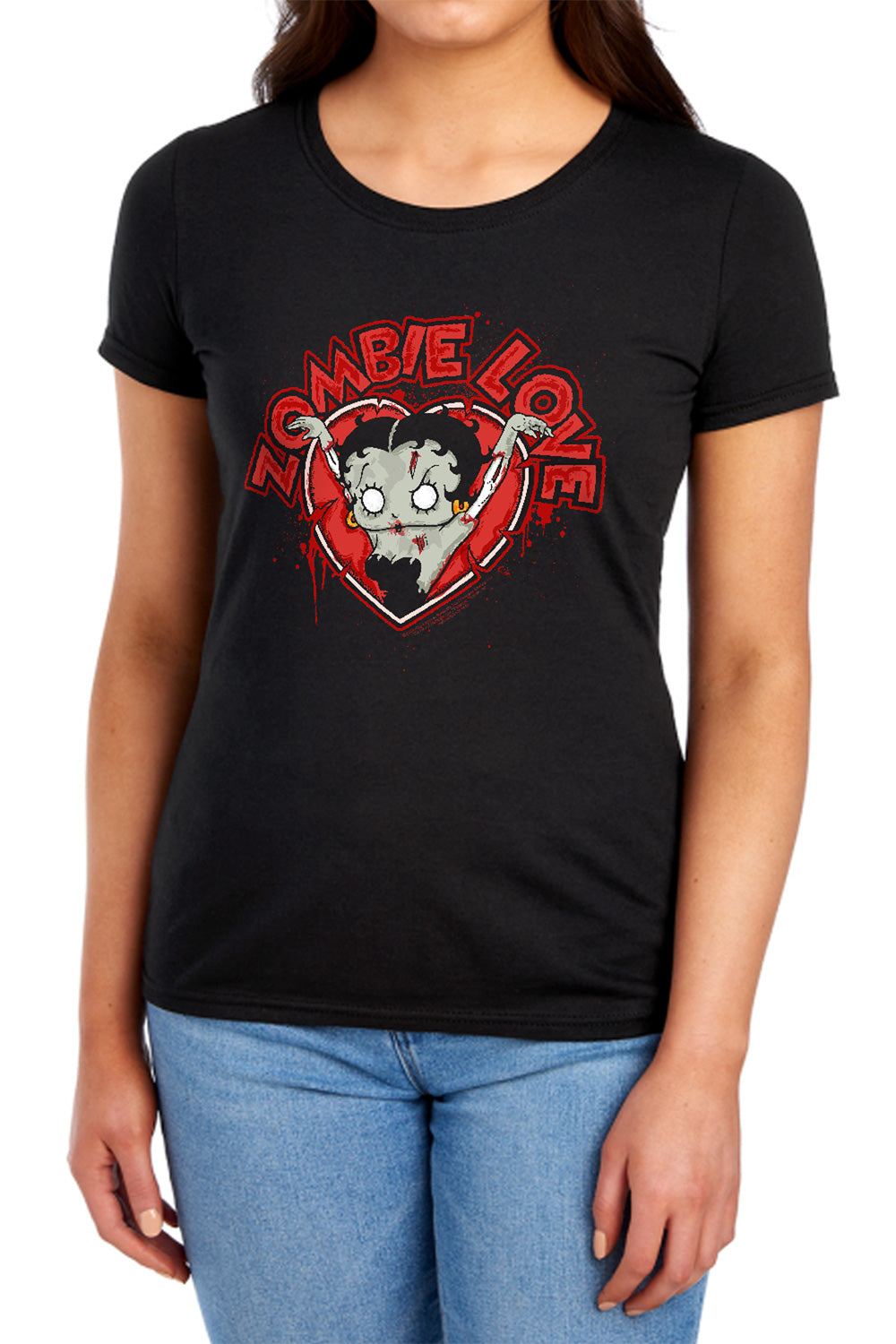 Betty Boop Heart You Forever Womens T-Shirt