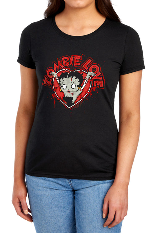 Betty Boop Heart You Forever Womens T-Shirt