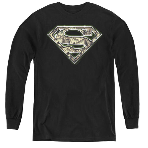 Superman All About the Benjamins Youth Long Sleeve T-Shirt