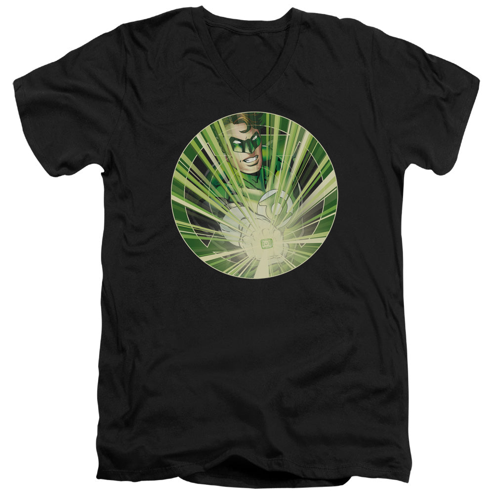 Green Lantern Light Em Up V-Neck T-Shirt