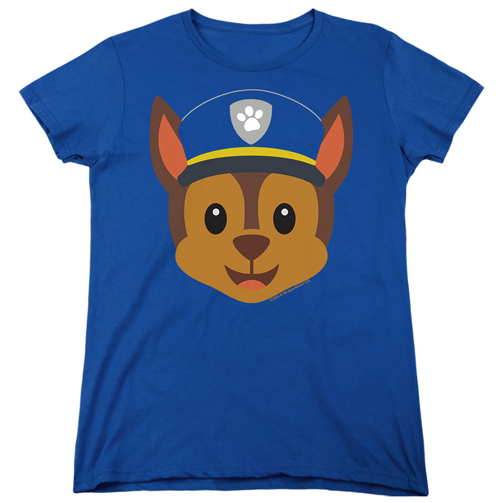 Paw Patrol Chase Emoji Womens T-Shirt