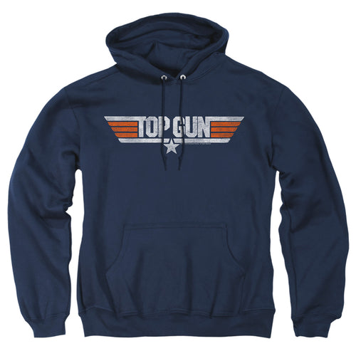 Top Gun Distressed Logo Pullover Hoodie