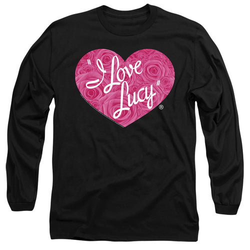 I Love Lucy Floral Logo Long Sleeve T-Shirt