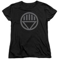 Green Lantern Grey Emblem Womens T-Shirt