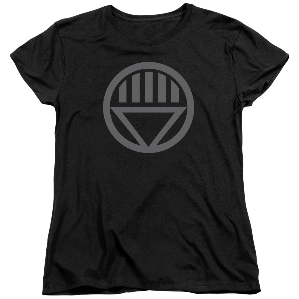 Green Lantern Grey Emblem Womens T-Shirt