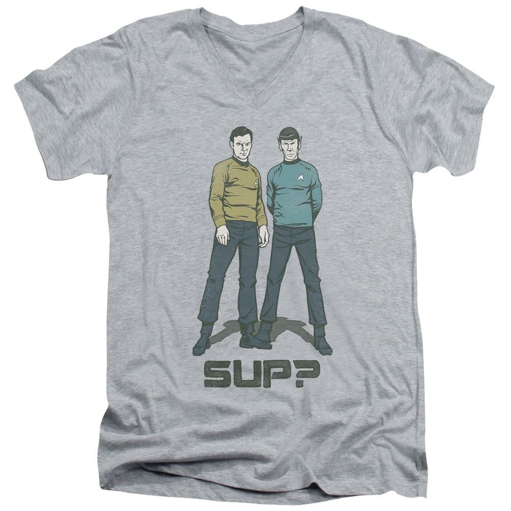 Star Trek Kirk and Spock Sup V-Neck T-Shirt