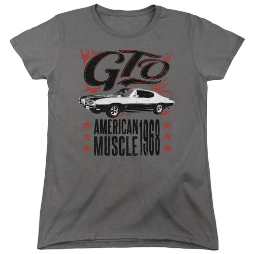 Pontiac Gto Flames Womens T-Shirt