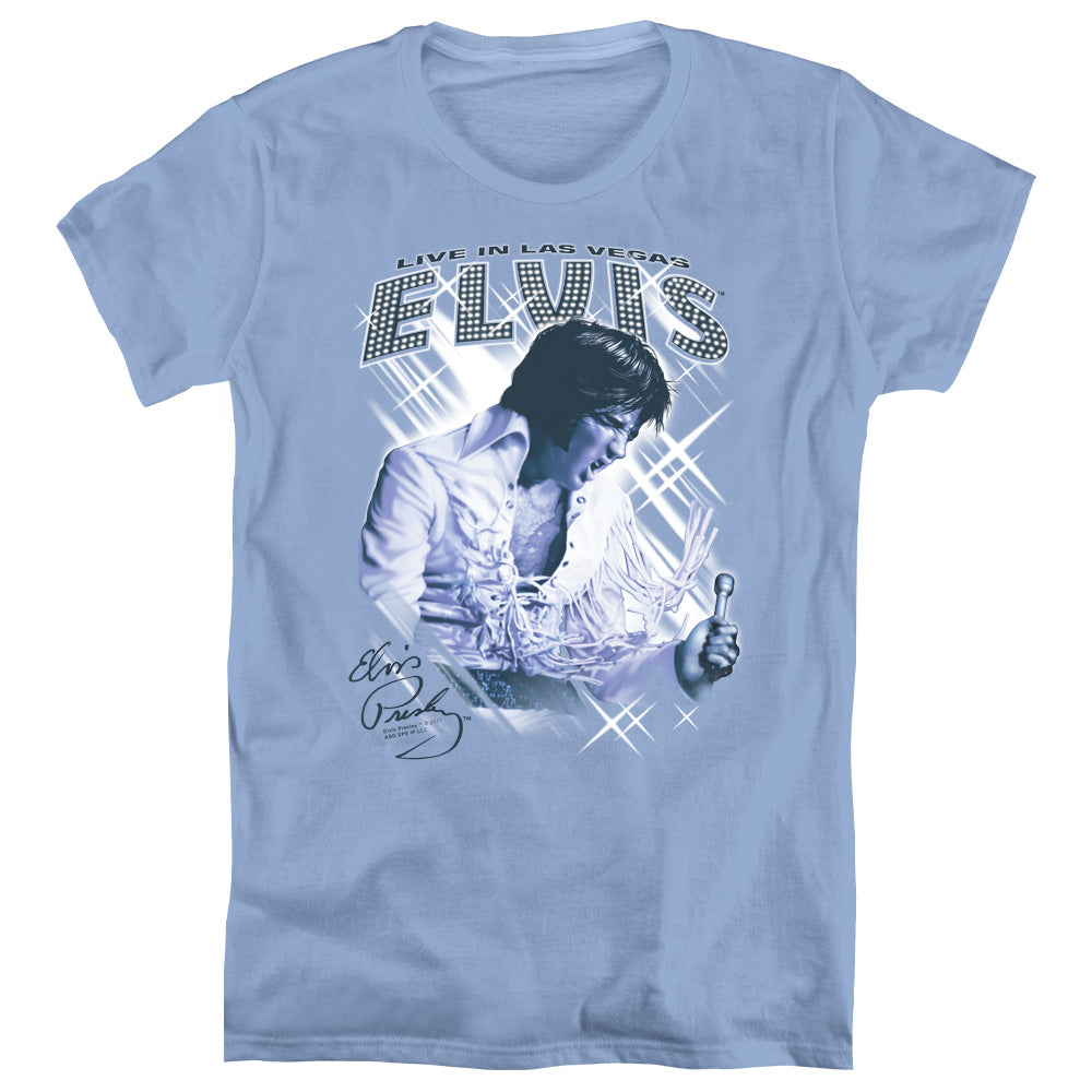 Elvis Presley Blue Vegas Womens T-Shirt