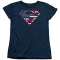 Superman U S Shield Womens T-Shirt