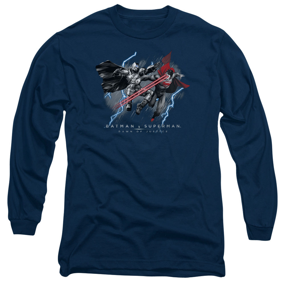 Batman v Superman Lightniing V Heat Vision Long Sleeve T-Shirt