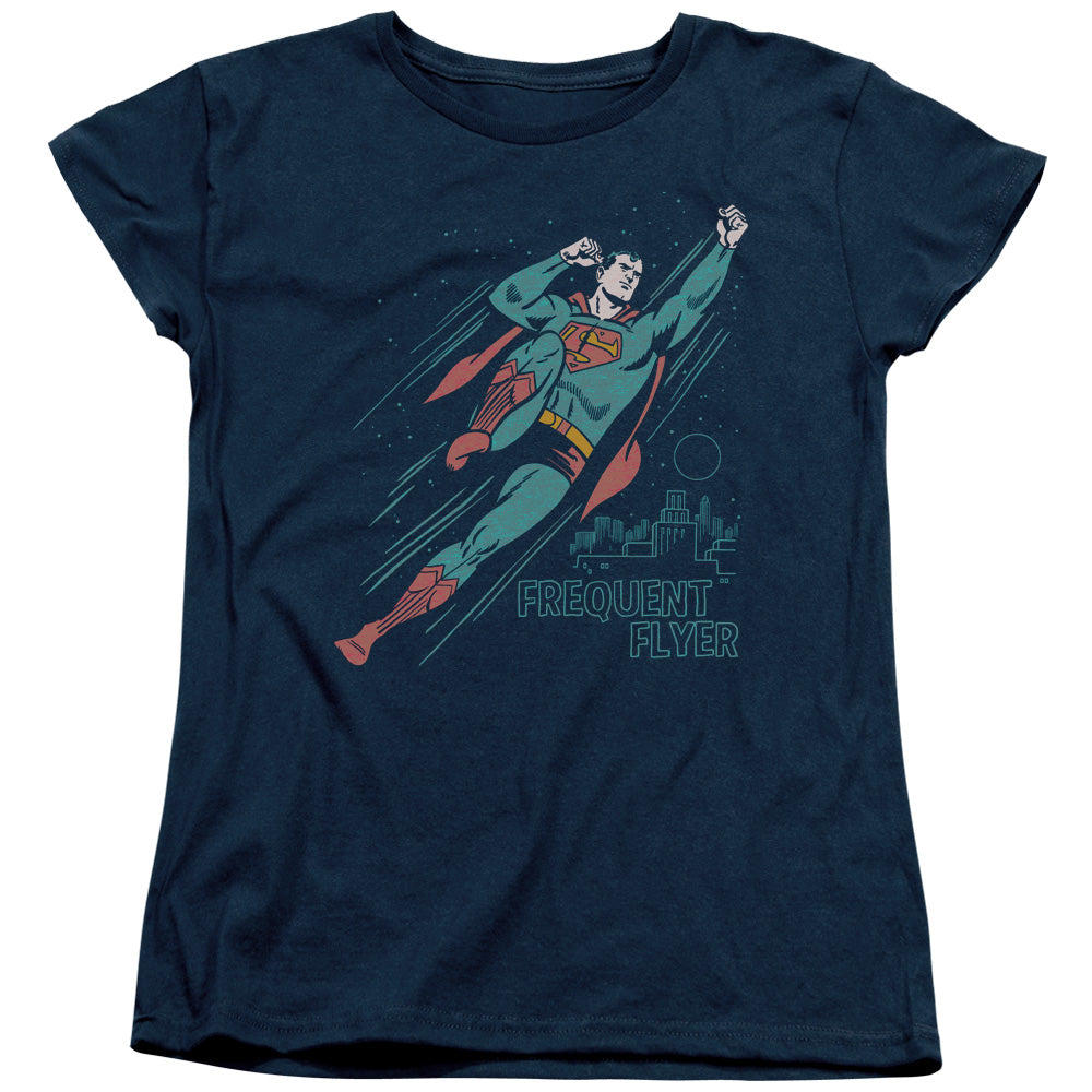 Superman Frequent Flyer Womens T-Shirt