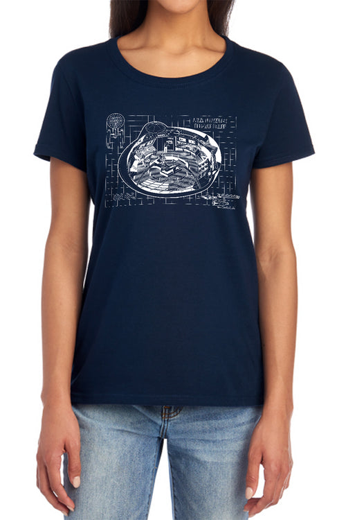 Star Trek Bridge Blueprint Womens T-Shirt