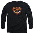 Superman Space Burst Shield Long Sleeve T-Shirt