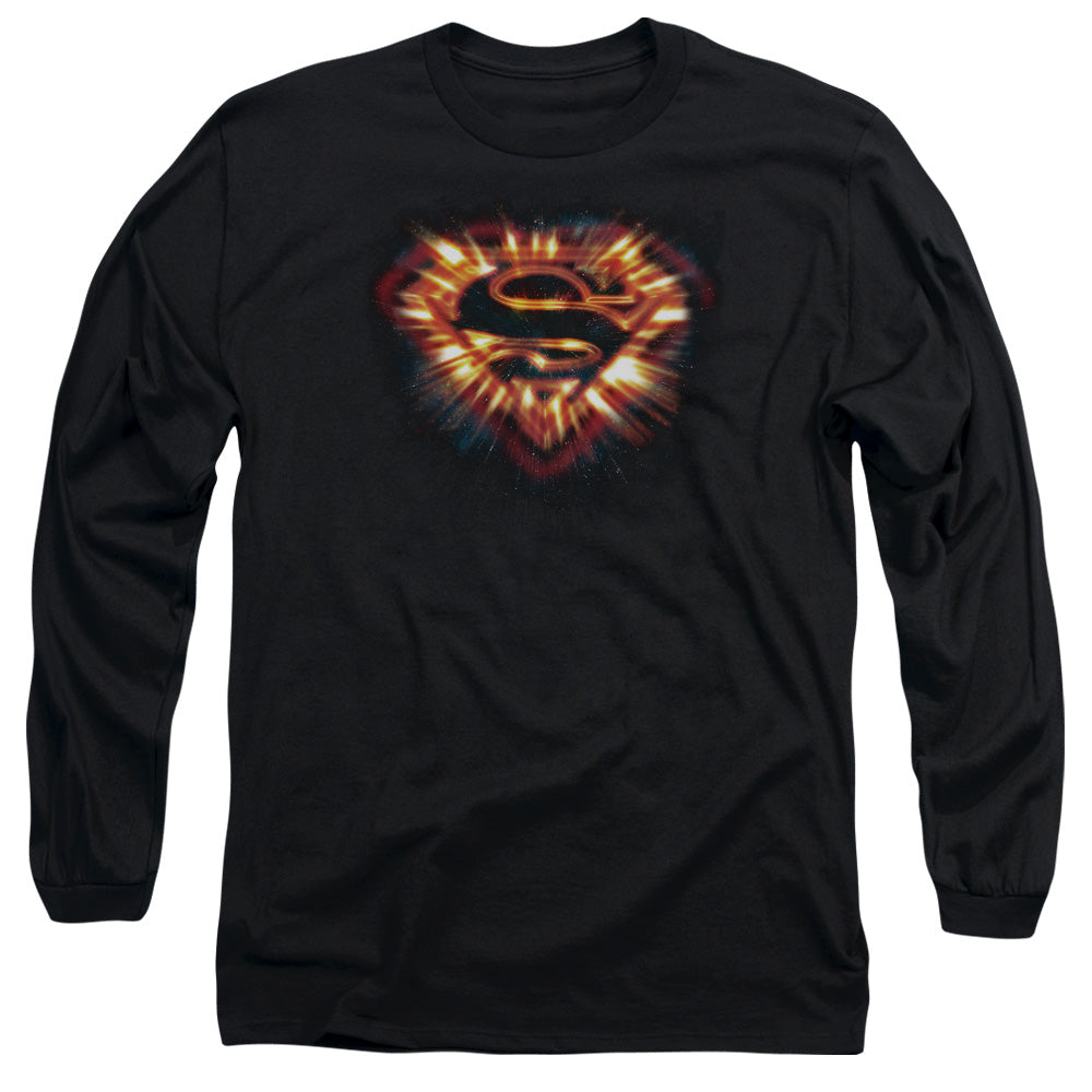 Superman Space Burst Shield Long Sleeve T-Shirt