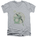 DC Comics Retro Lantern Iron On V-Neck T-Shirt