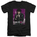 Elvis Presley 35 Leather V-Neck T-Shirt