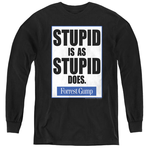 Forrest Gump Stupid Is Youth Long Sleeve T-Shirt
