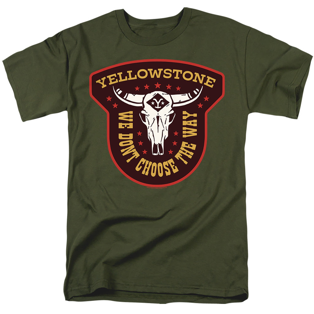 Yellowstone We Don't Choose the Way Skull Patch T-Shirt
