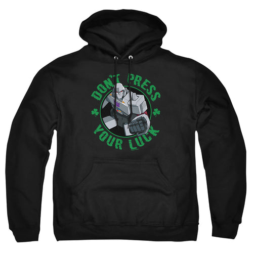 Transformers ST. Patrick's Day Megatron Don't Press Your Luck Pullover Hoodie