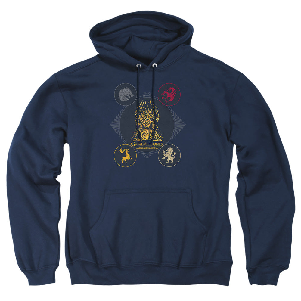 Game of Thrones 4 Houses 4 The Throne Pullover Hoodie
