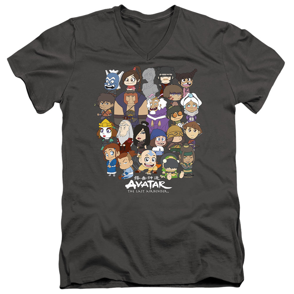 Avatar: The Last Airbender Chibi Group V-Neck T-Shirt