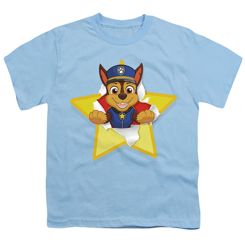 Paw Patrol Chase Torn Star Light Blue Youth/Toddler T-Shirt