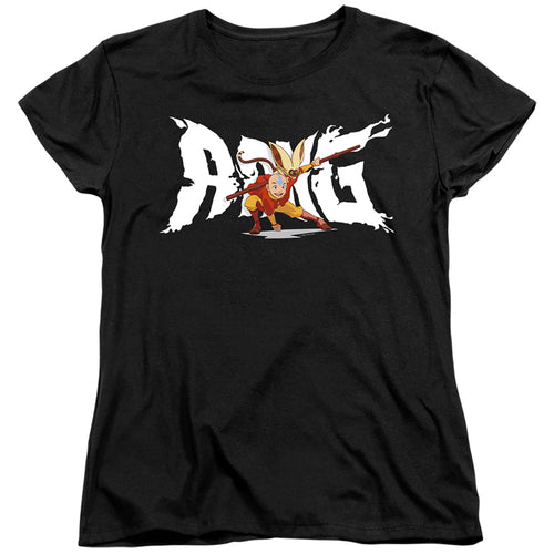 Avatar: The Last Airbender Aang And Momo Womens T-Shirt