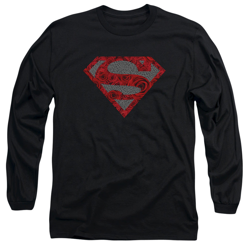 Superman Elephant Rose Shield Long Sleeve T-Shirt