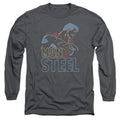 Superman Colored Lines Long Sleeve T-Shirt