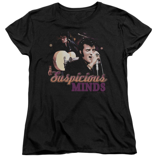 Elvis Presley Suspicious Minds Womens T-Shirt